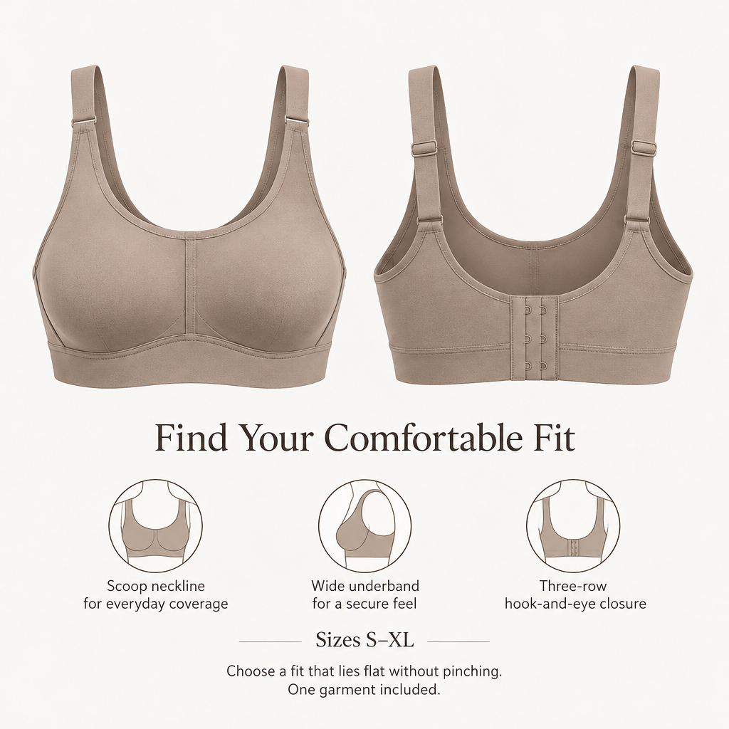 Everyday Wireless Scoop Bra fit and coverage overview