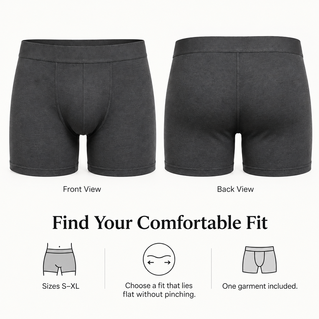 Everyday Stretch Boxer Briefs fit and coverage overview