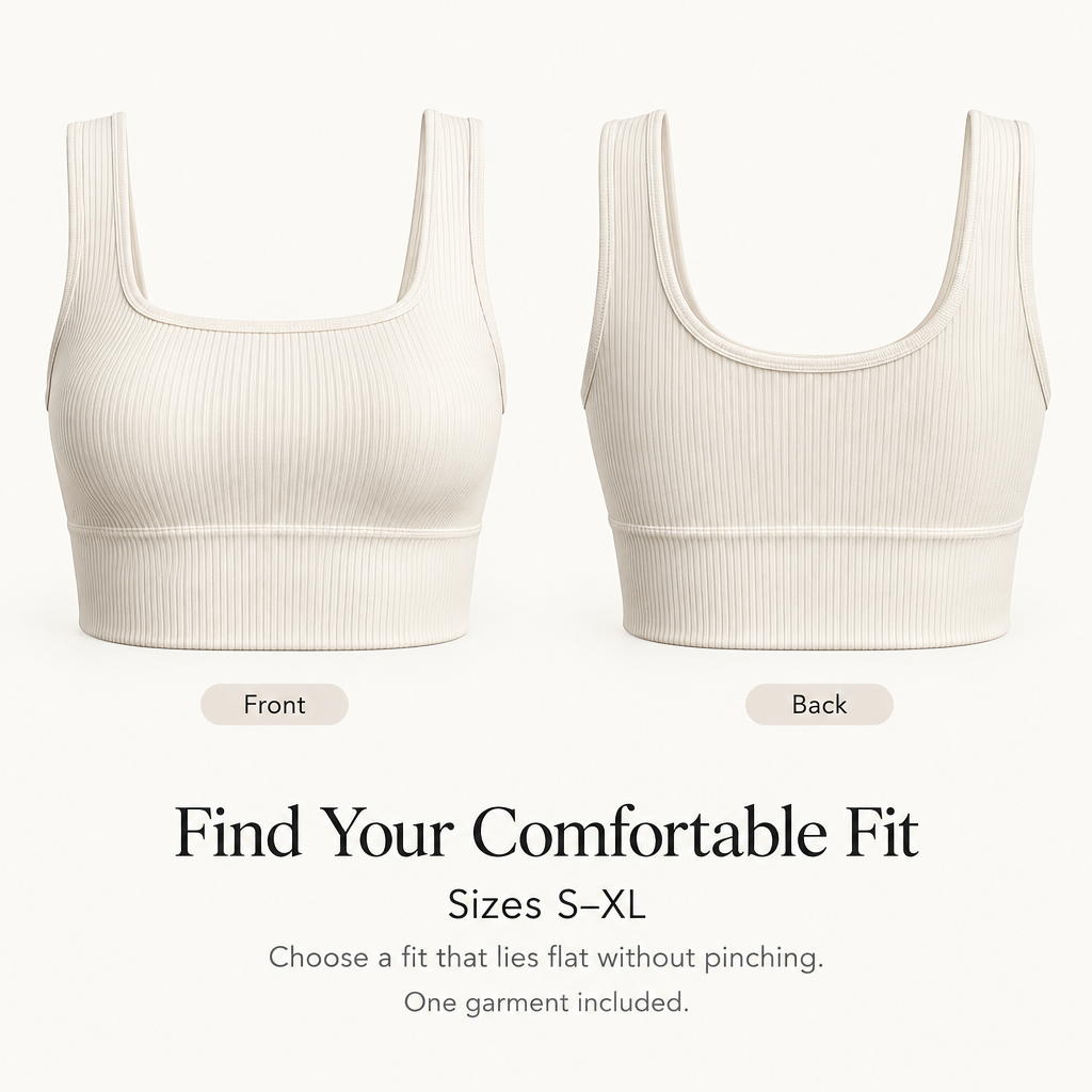 Ribbed Longline Lounge Bralette fit and coverage overview