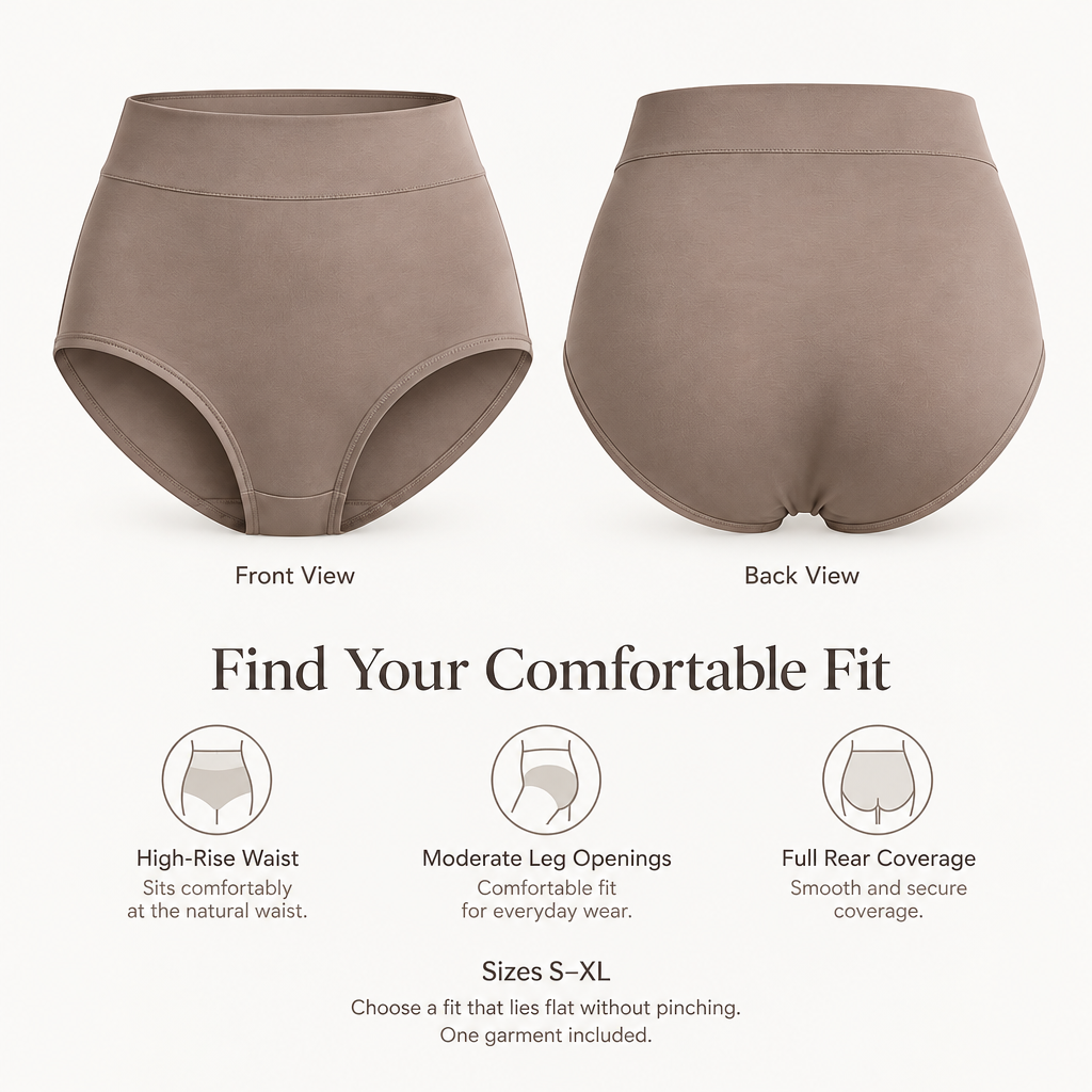 High-Rise Everyday Briefs fit and coverage overview