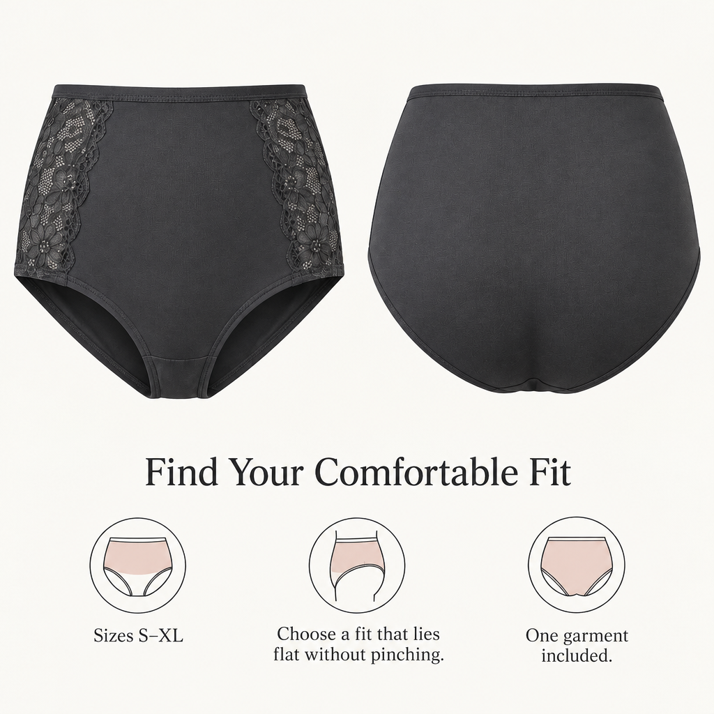 Lace-Panel High-Rise Briefs fit and coverage overview
