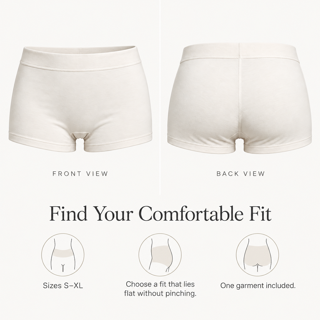 Soft-Stretch Boyshort Briefs fit and coverage overview